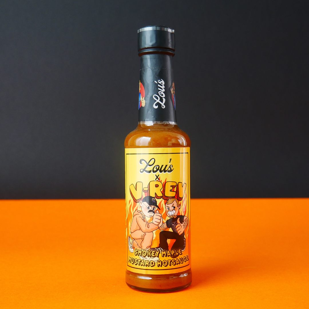 Smoky Maple Mustard Hot Sauce by Lou's x V-Rev - Bauce Brothers