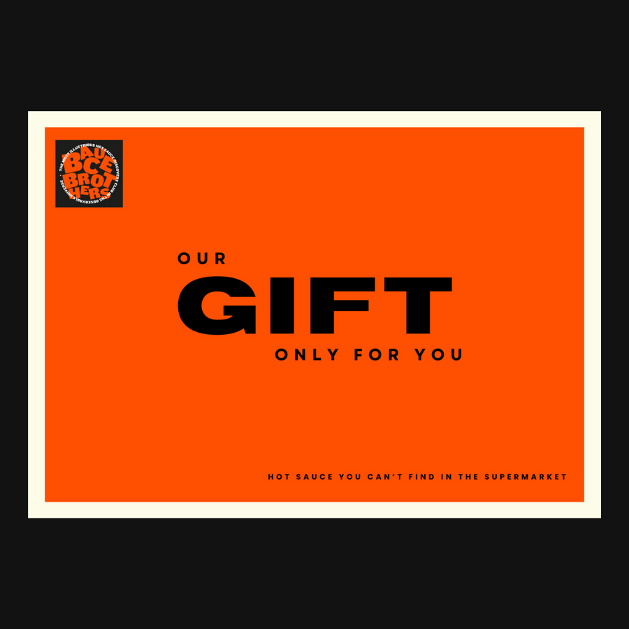 Orange Gift Card - Bauce Brothers